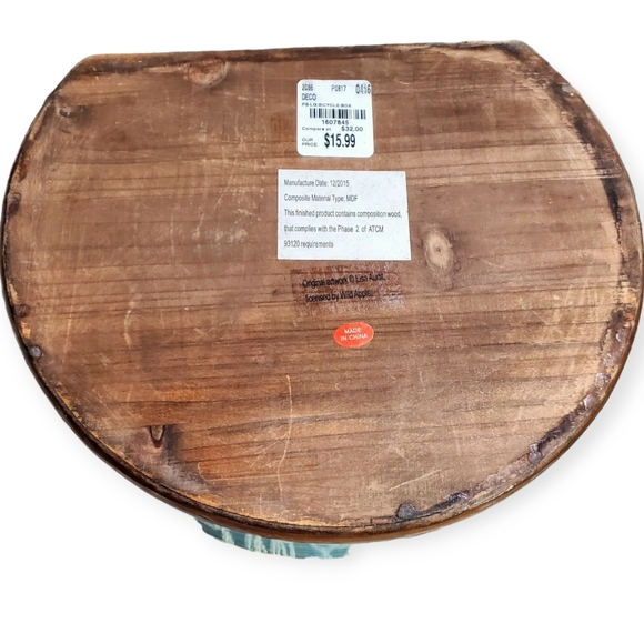 Paris Forever FleuristeRue LaFayette Decoupage Bike Journey Keepsake Wood 2 Boxs - Picture 3 of 8